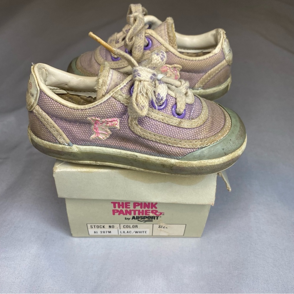 Vintage Pink Panther Sneakers By Allsport Children’s‎ Size 5m 1983